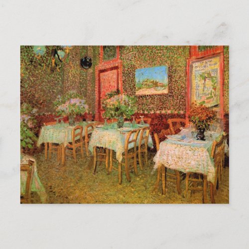 Vincent van Gogh Restaurant Soft Open Invitation Postcard