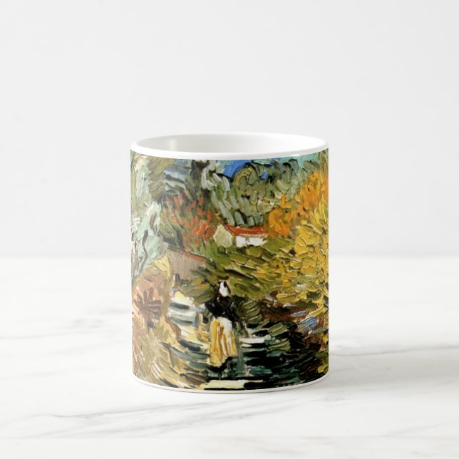 Vincent van Gogh Road at Saint-Remy, Female Figure Coffee Mug (Center)