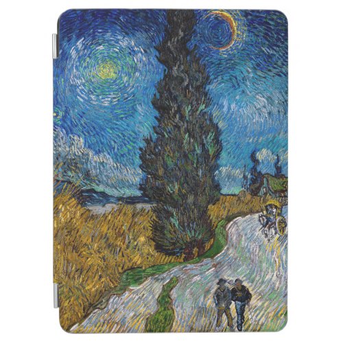 Vincent van Gogh _ Road with Cypress and Star iPad Air Cover