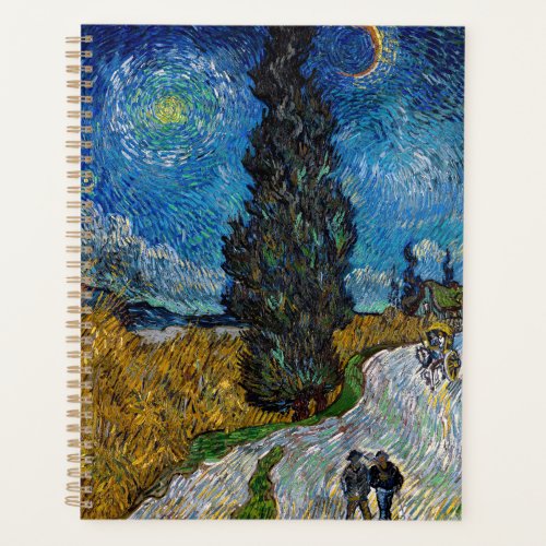 Vincent van Gogh _ Road with Cypress and Star Planner