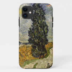 Vincent van Gogh Road with Cypresses, 1890 iPhone 11 Case