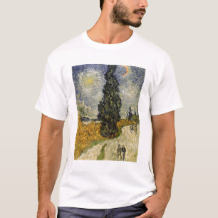 Vincent van Gogh   Road with Cypresses, 1890 T-Shirt