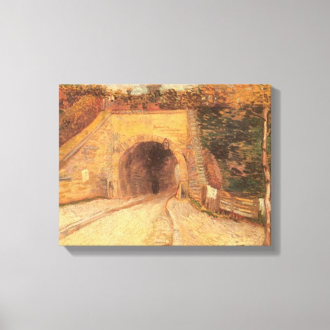 Vincent van Gogh - Roadway Underpass, The Viaduct Canvas Print (Front)