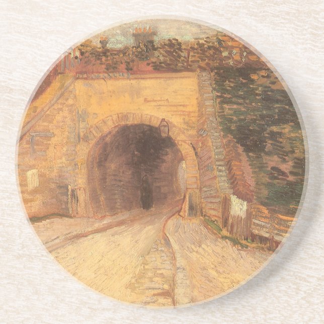 Vincent van Gogh - Roadway Underpass, The Viaduct Sandstone Coaster (Front)