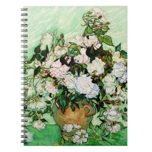 Vincent Van Gogh Roses 1890 Notebook