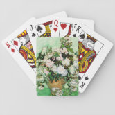 Vintage Vincent Van Gogh Roses (1890) Playing Cards | Zazzle