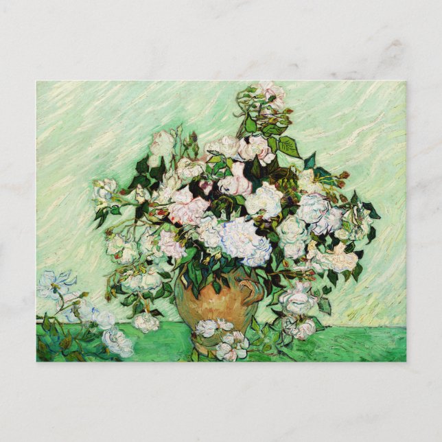 Vincent Van Gogh Roses (1890) Postcard (Front)