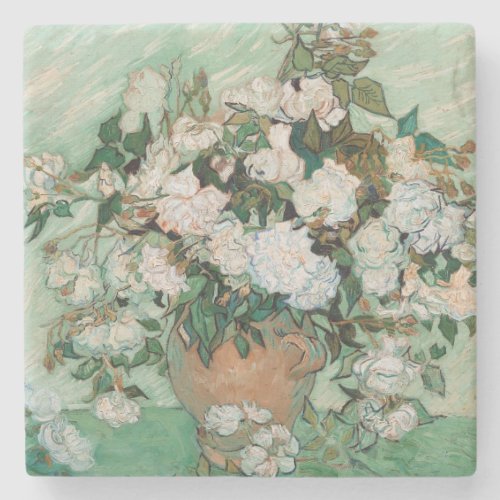 Vincent van Gogh  Roses 1890 Stone Coaster