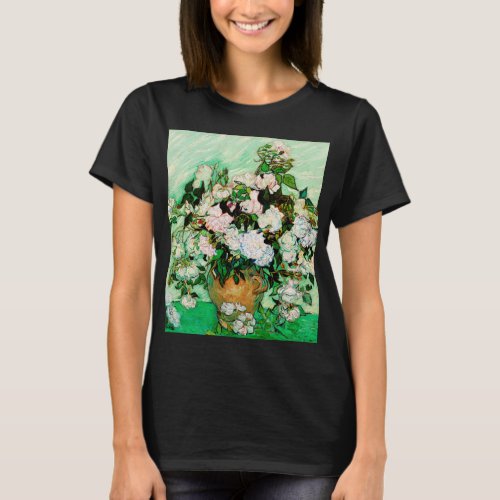 Vincent Van Gogh Roses 1890 T_Shirt