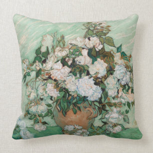 Vincent van Gogh Roses, 1890 Throw Pillow