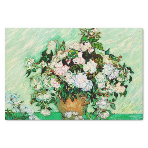 Vincent Van Gogh Roses 1890 Tissue Paper