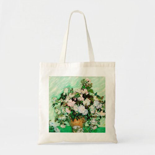 Vincent Van Gogh Roses 1890 Tote Bag