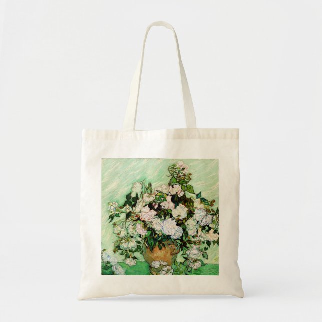 Vincent Van Gogh Roses (1890) Tote Bag (Front)