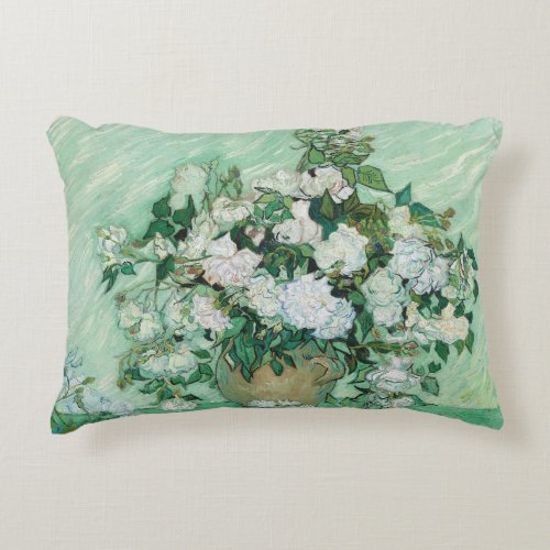 Vincent van Gogh _ Roses Accent Pillow