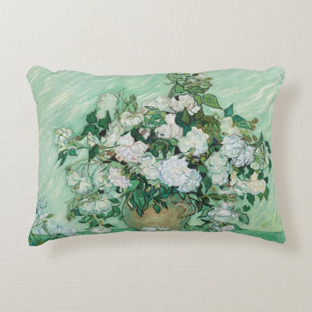 Vincent van Gogh - Roses Accent Pillow (Front)