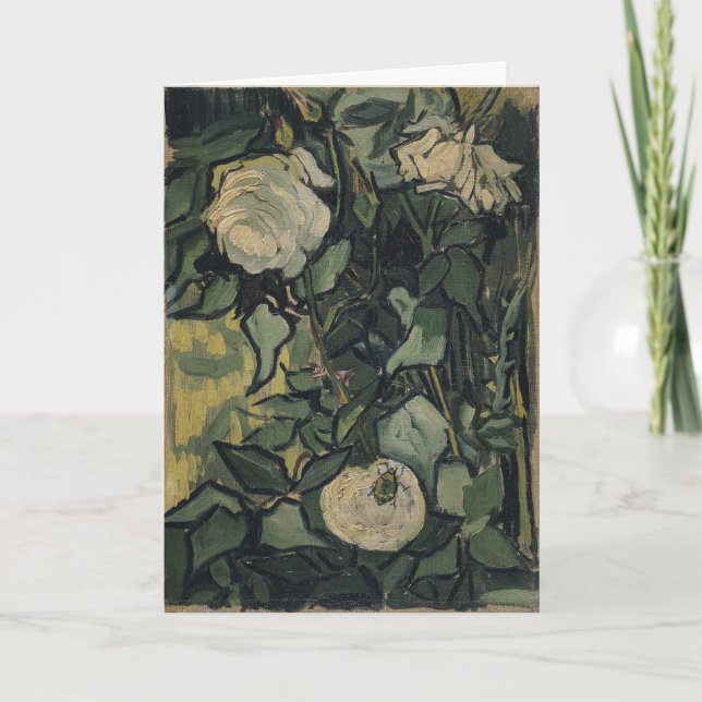 Vincent van Gogh - Roses and Beetle Card (Front)