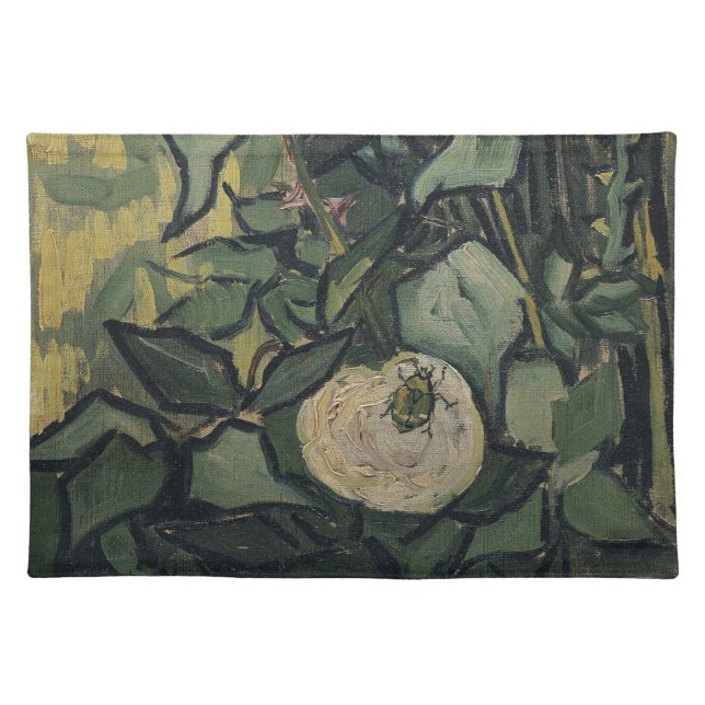 Vincent van Gogh - Roses and Beetle Cloth Placemat (Front)
