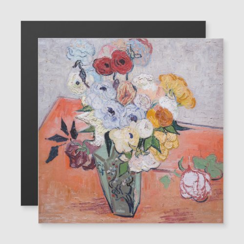 Vincent van Gogh _ Roses  Anemones Magnetic Card