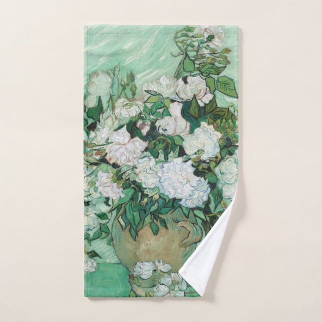 Vincent van Gogh - Roses Bath Towel Set (Hand Towel)