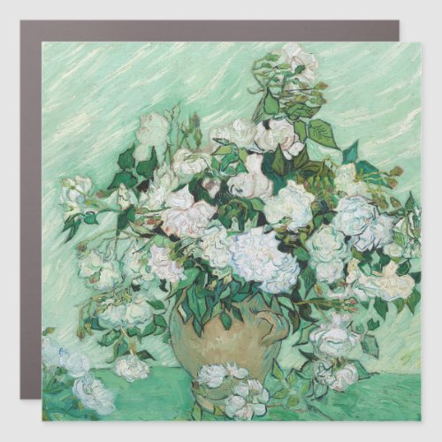 Vincent van Gogh _ Roses Car Magnet