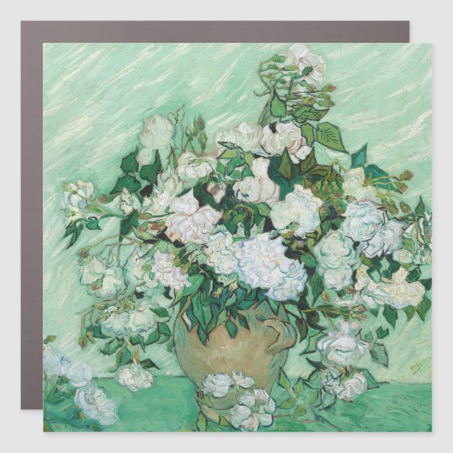 Vincent van Gogh - Roses Car Magnet (Front)