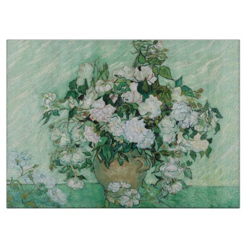 Vincent van Gogh _ Roses Cutting Board