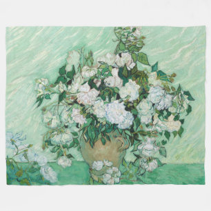 Vincent van Gogh - Roses Fleece Blanket
