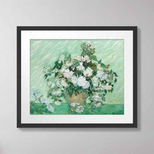 Vincent van Gogh _ Roses Framed Art