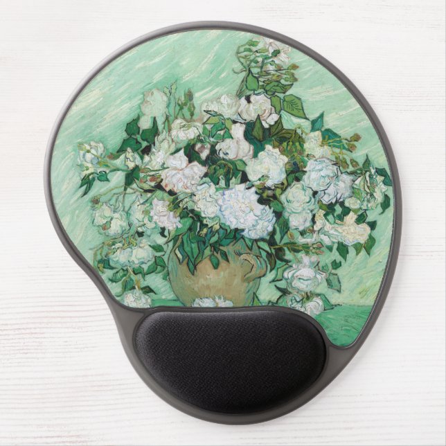 Vincent van Gogh - Roses Gel Mouse Pad (Front)