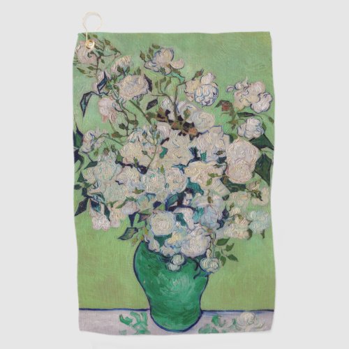 Vincent van Gogh _ Roses Golf Towel