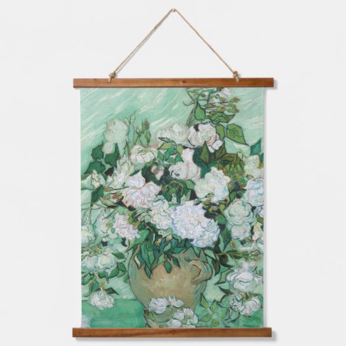 Vincent van Gogh _ Roses Hanging Tapestry