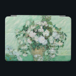 Vincent van Gogh - Roses iPad Mini Cover<br><div class="desc">Roses / Still Life: Vase with Pink Roses - Vincent van Gogh,  Oil on Canvas,  1890</div>