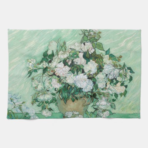 Vincent van Gogh _ Roses Kitchen Towel