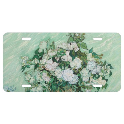 Vincent van Gogh _ Roses License Plate