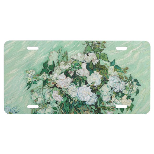 Vincent van Gogh - Roses License Plate (Front)
