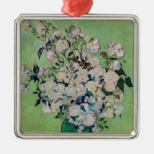 Vincent van Gogh - Roses Metal Ornament