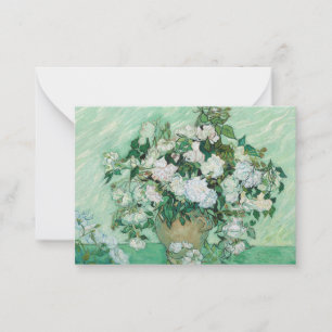 Vincent van Gogh - Roses Note Card