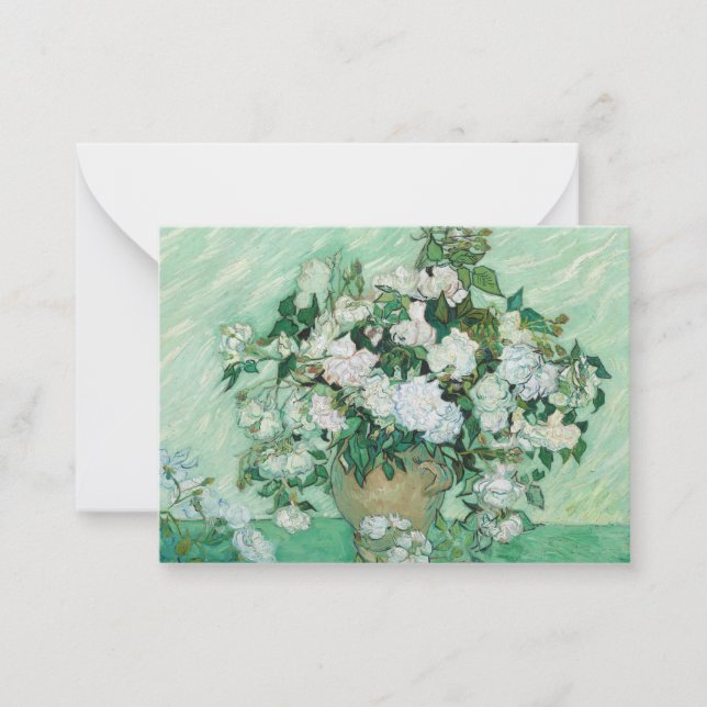 Vincent van Gogh - Roses Note Card (Front)