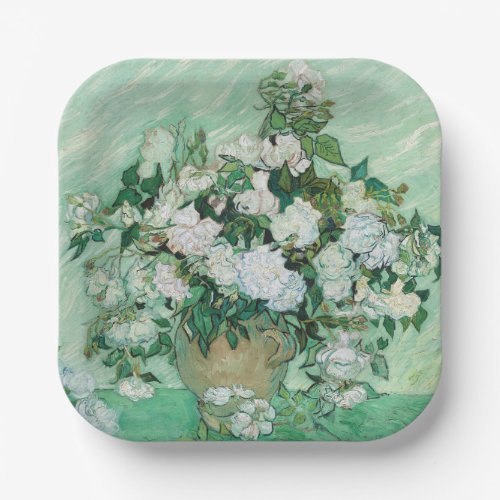 Vincent van Gogh _ Roses Paper Plates