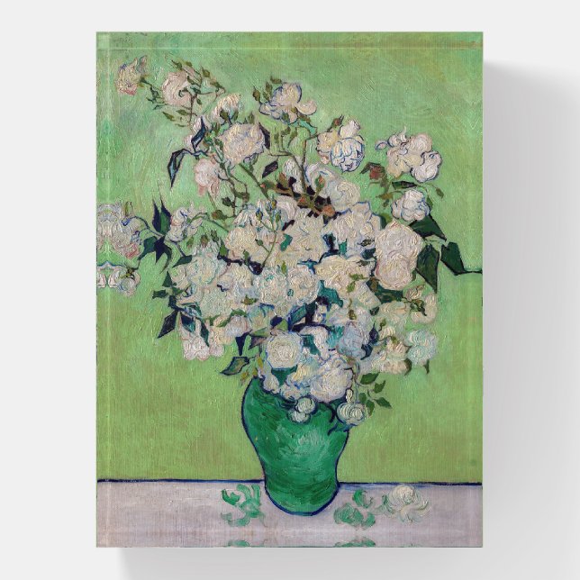 Vincent van Gogh - Roses Paperweight (Vertical)