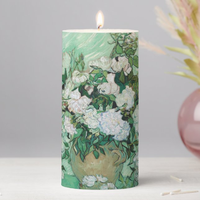Vincent van Gogh - Roses Pillar Candle (In Situ)