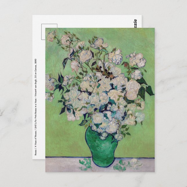 Vincent van Gogh - Roses Postcard (Front/Back)