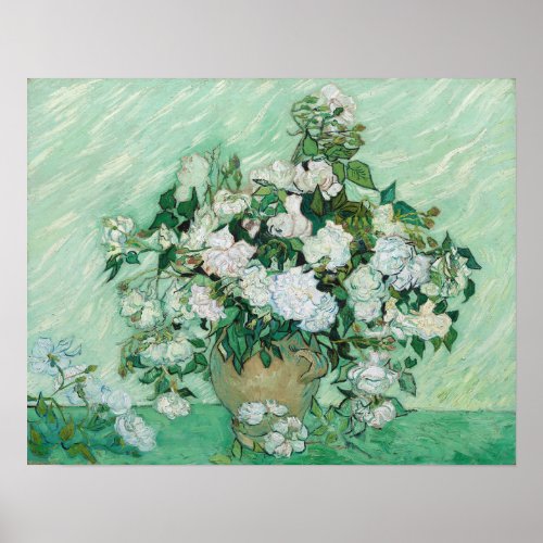 Vincent van Gogh _ Roses Poster