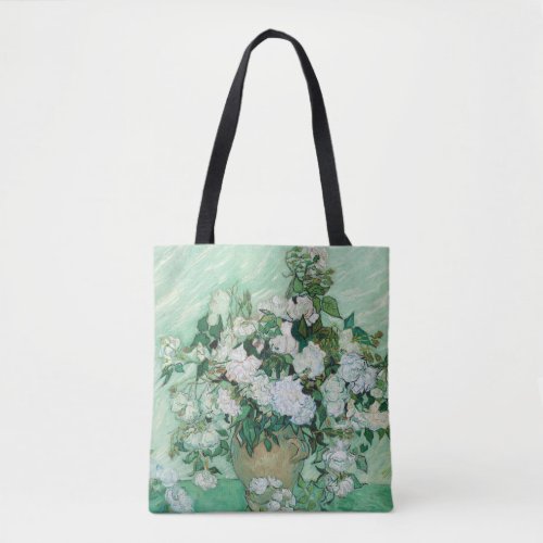Vincent van Gogh _ Roses Tote Bag