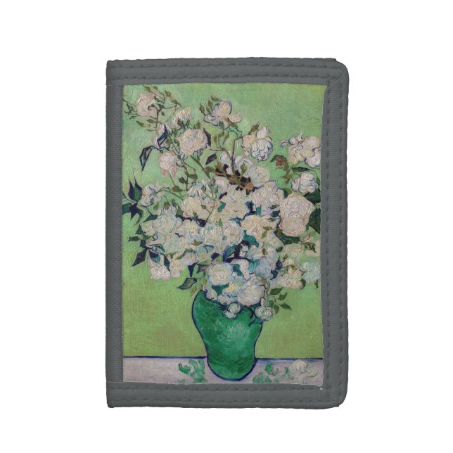 Vincent van Gogh - Roses Trifold Wallet (Front Vertical)