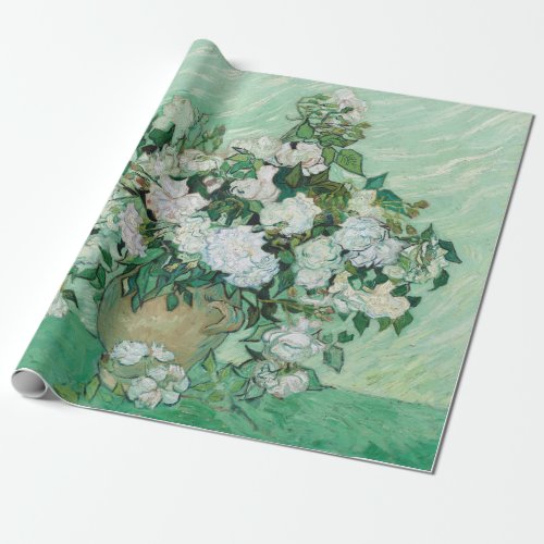 Vincent van Gogh _ Roses Wrapping Paper