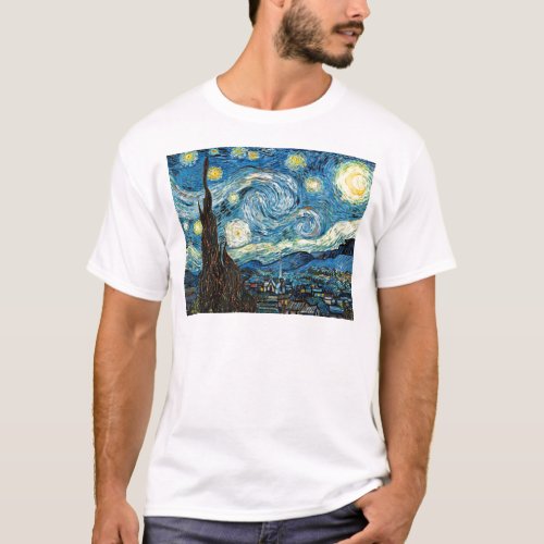 Vincent Van Goghs Starry Night T_Shirt