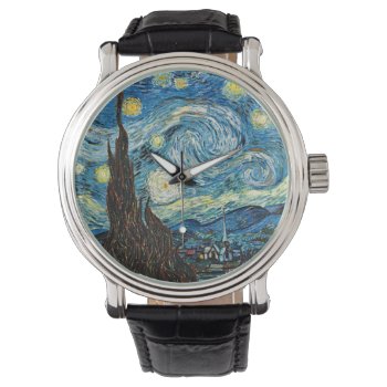 Vincent Van Gogh’s Starry Night Watch by ThinxShop at Zazzle