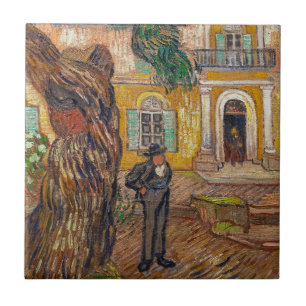 Vincent Van Gogh - Saint-Paul Asylum in Saint-Remy Ceramic Tile