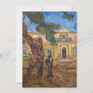 Vincent Van Gogh - Saint-Paul Asylum in Saint-Remy Invitation